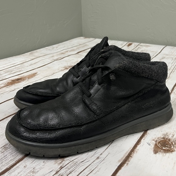 Patagonia Other - Men’s Patagonia Black Leather Lace up shoes boots size 9